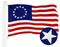 G128 Betsy Ross Flag | 2.5x4 Ft | ToughWeave Series Embroidered 300D Polyester | Historical Flag, Embroidered Design, Indoor/Outdoor, Brass Grommets